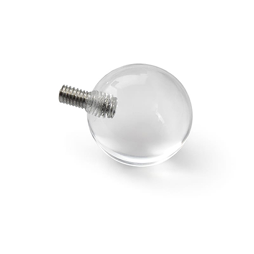 16mm Clear Ball for Clear Mega Mini Monster Ring 8mm gauge