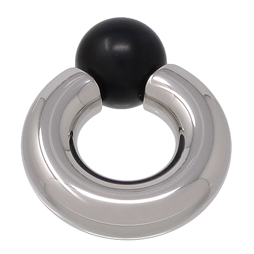 Black Moon Mini Monster Ring 7mm gauge