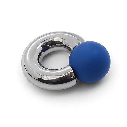 Bluemoon Mega Mini Monster Ring 8mm gauge, 12mm internal diameter, 16mm blue ball
