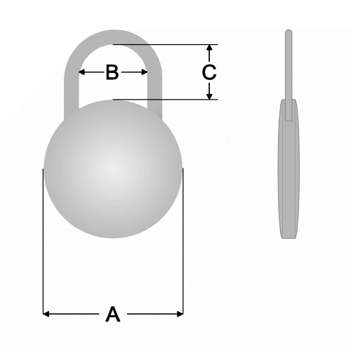 Disc Lock 2.0mm gauge hasp