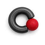 Dusk Fireball Mega Mini Monster Ring 8mm gauge, 12mm internal diameter, 12.7mm red ball