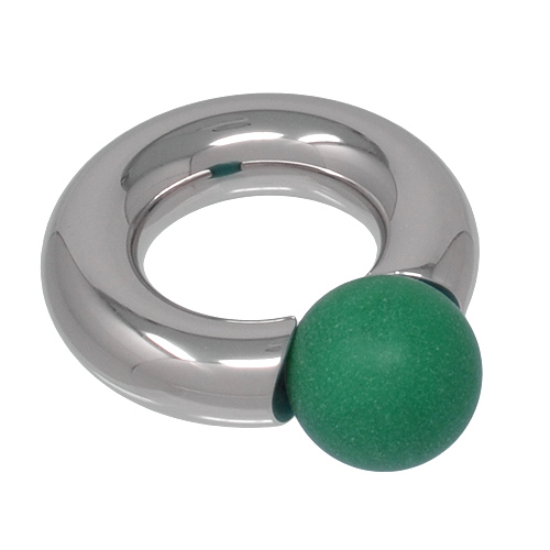 Green Eyed Monster Ring 7mm gauge