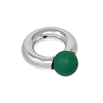 Green Eyed Monster Ring 7mm gauge