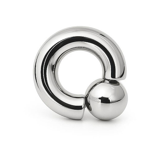 Mega Mini Monster Ring 8mm gauge, 12mm internal diameter, 12.7mm steel ball