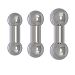 Stainless Steel Barbell 14mm gauge internally threaded