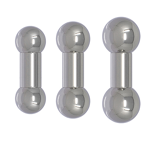 Stainless Steel Barbell 16mm gauge internally threaded