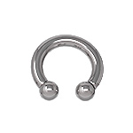 Circular Barbell Stainless Steel<br> 3.2mm gauge