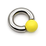Sunstream Mega Mini Monster Ring 8mm gauge, 15mm internal diameter, 15mm yellow ball