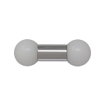 White Lightning Limited Edition Barbell 8mm gauge